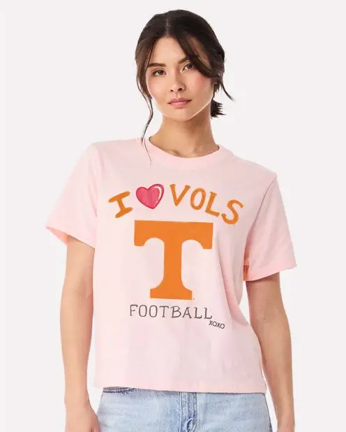 Tennessee Vols Sporty Charm Pink Ellie Perfect Tee 1