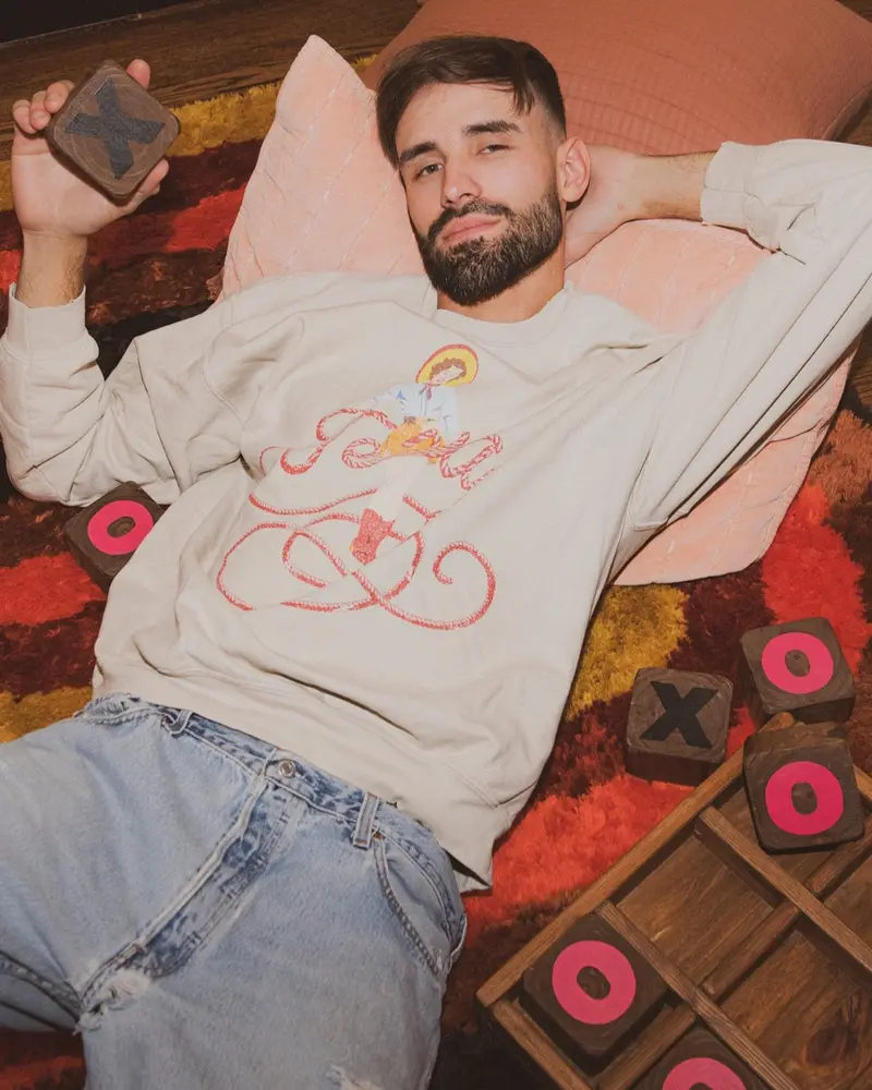 Texas Cowgirl Sand Thrifted Sweatshirt 1