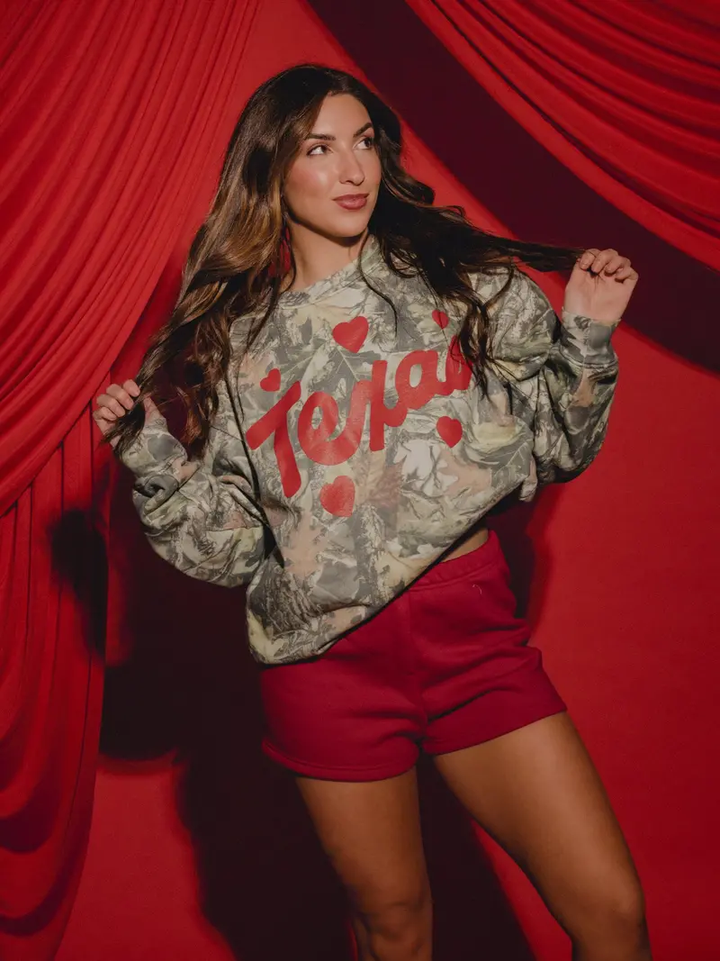 Texas Hearts Camouflage Sweatshirt 1