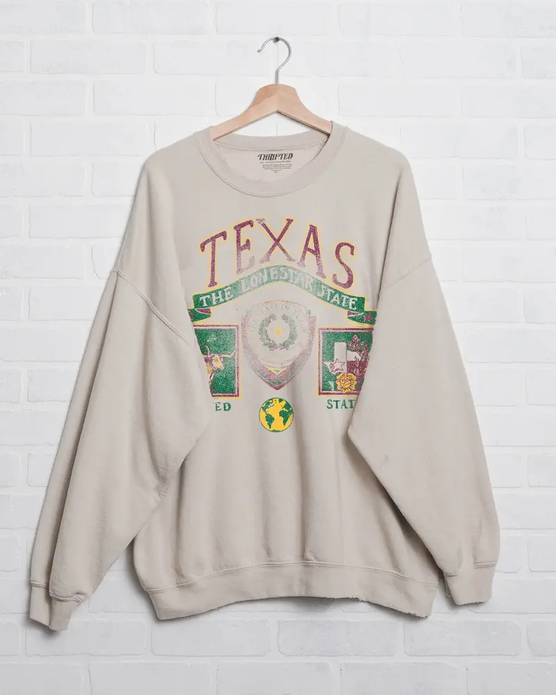 Texas Patch Sand Thrifted Sweatshirt 1