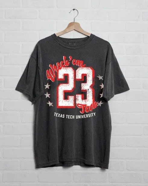 Texas Tech Jersey Patch Smoke Heavyweight Tee 1