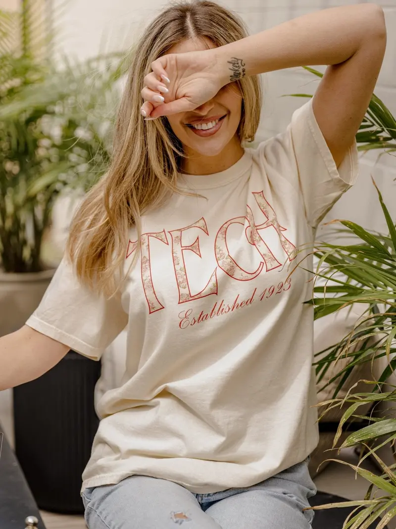Texas Tech Palace Rose Natural Tee 1