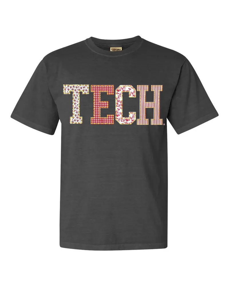 Texas Tech Quilted Puff Ink Pepper Cc Tee 1