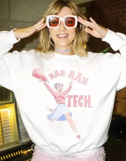 Texas Tech Rah Rah White Sweatshirt 1