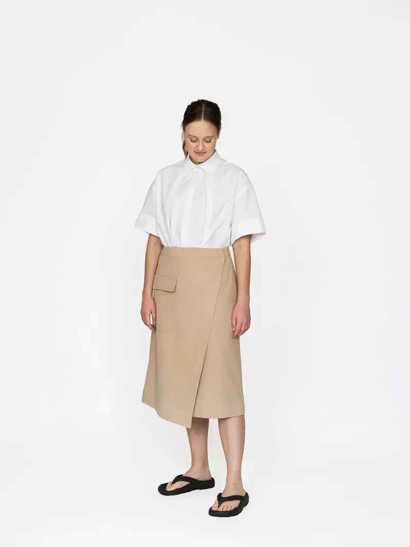The Assembly Line Asymmetric Midi Skirt 2