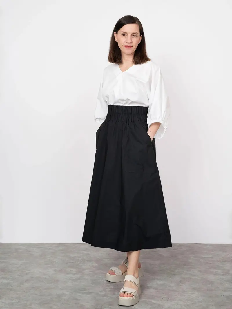 The Assembly Line Elastic Waist Maxi Skirt 1