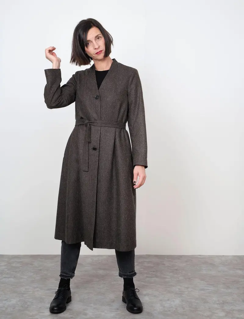 The Assembly Line V-Neck Coat 1
