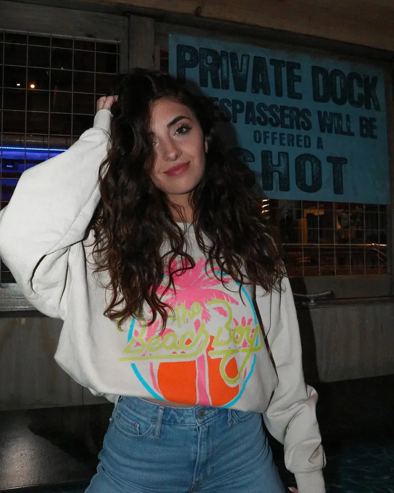 The Beach Boys Fun Fun Sand Thrifted Sweatshirt 1