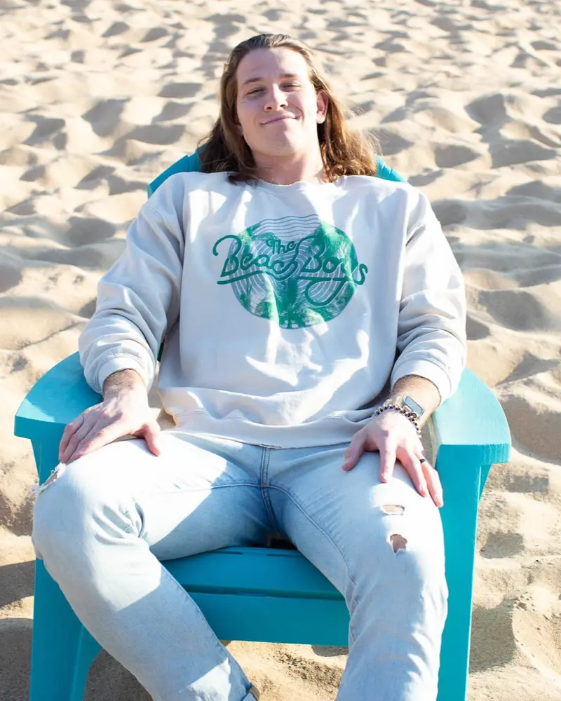 The Beach Boys Palm Circle Sand Thrifted Sweatshirt 1