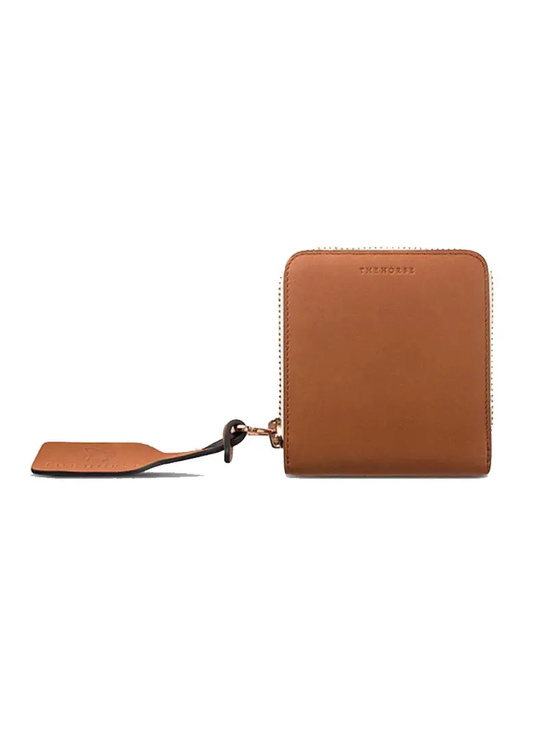 The Horse Mini Block Wallet Tan 1
