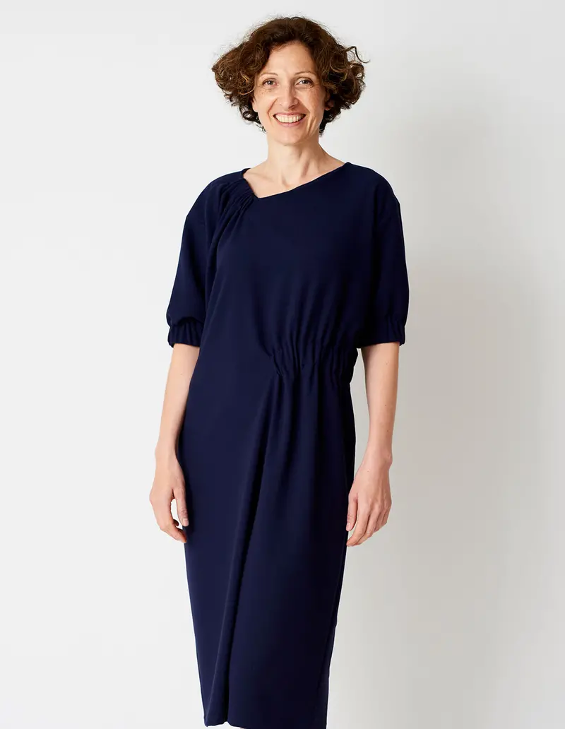 The Maker's Atelier Asymmetric Gather Dress 1