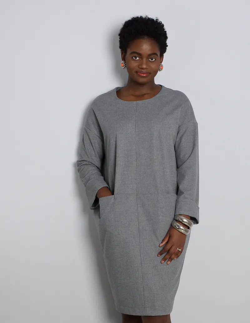 The Maker's Atelier Seam Detail Dress - Printed Copy Shop (+£7.00) 1