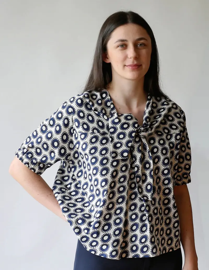 The Maker's Atelier Tie Blouse And Dress - Printed Copy Shop (+£7.00) 1