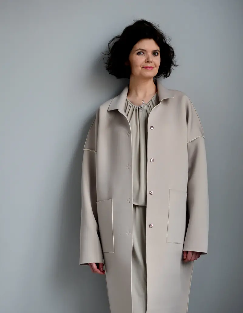The Maker's Atelier Unlined Raw-Edged Coat 1