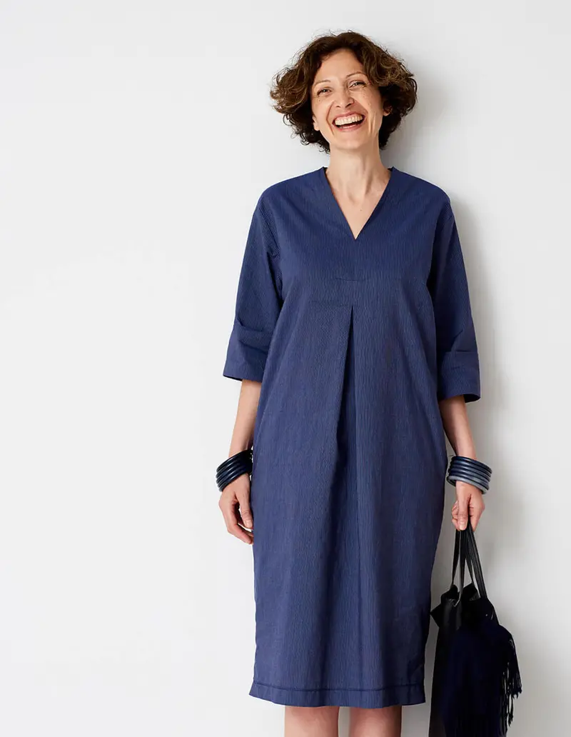 The Maker's Atelier V-Neck Shift Dress 1