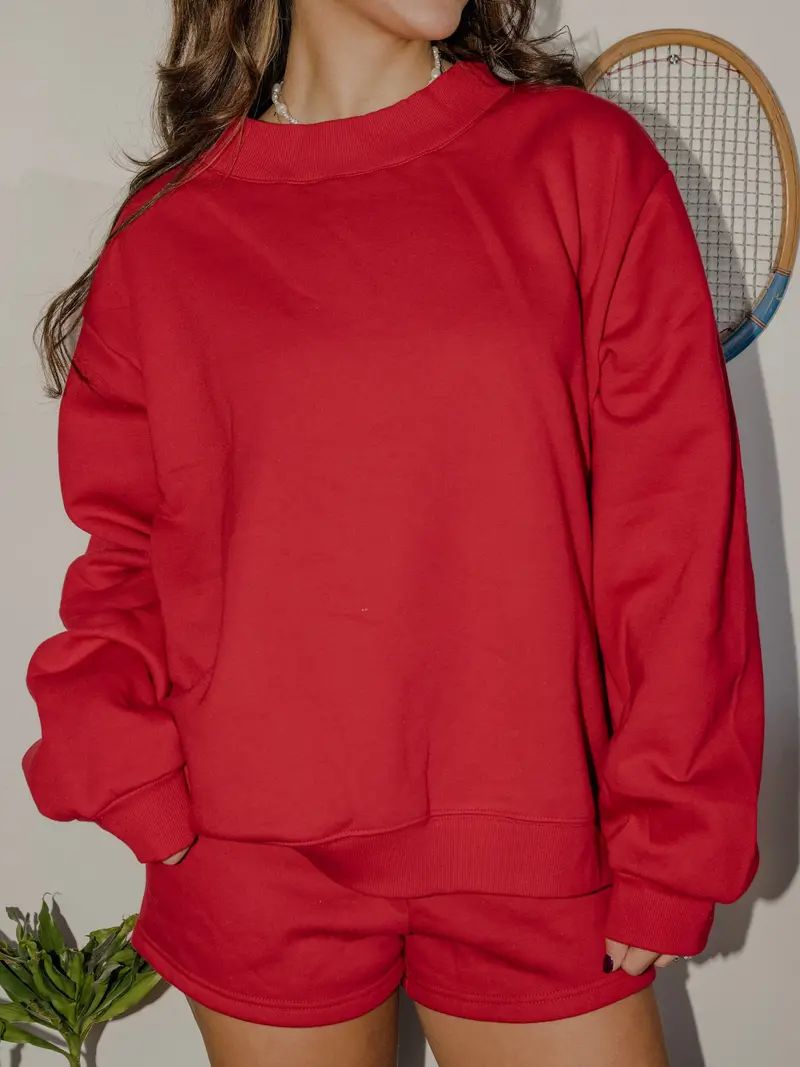 The Weekend Edit Red Lounge Shorts 1