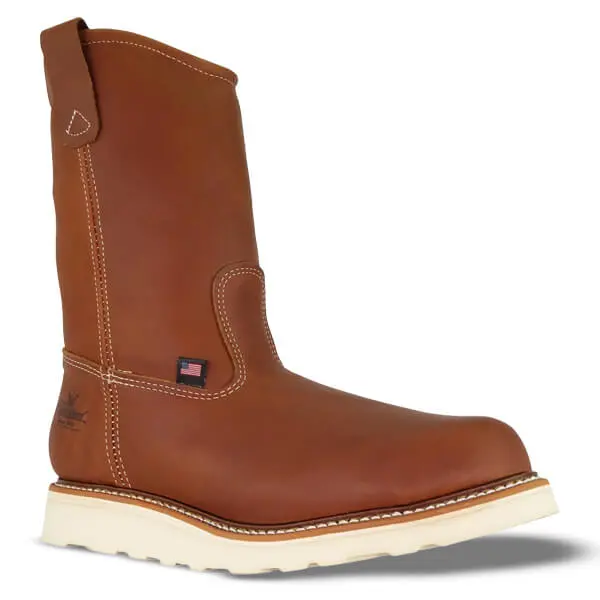 Thorogood Men's American Heritage 11 Inch Tobacco Safety Toe Pull-On Wellington 2