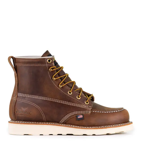 Thorogood Men's American Heritage 6 Inch Trail Crazy Horse Moc Toe Maxwear Wedge 1