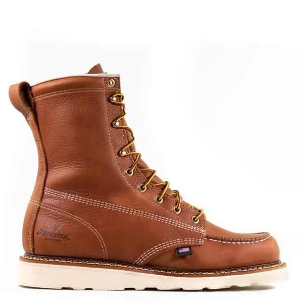 Thorogood Men's American Heritage 8 Inch Tobacco Moc Toe Maxwear Wedge 1