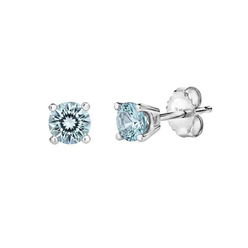 Tidefall Aquamarine 10K Stud Earrings 1