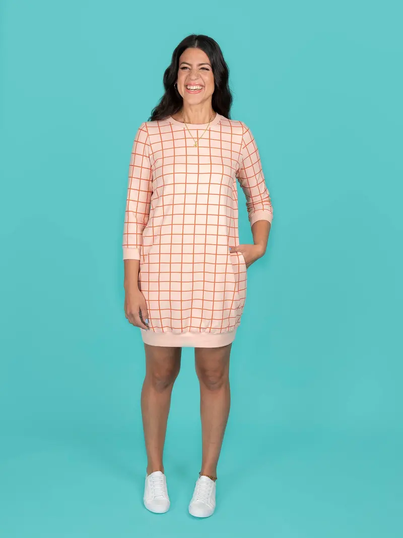Tilly And The Buttons Billie Sweatshirt And Dress 1