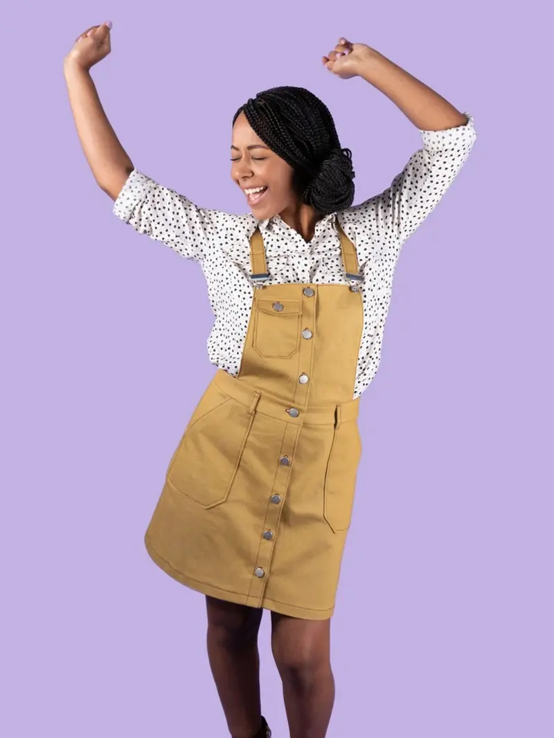 Tilly And The Buttons Bobbi Skirt & Pinafore 1