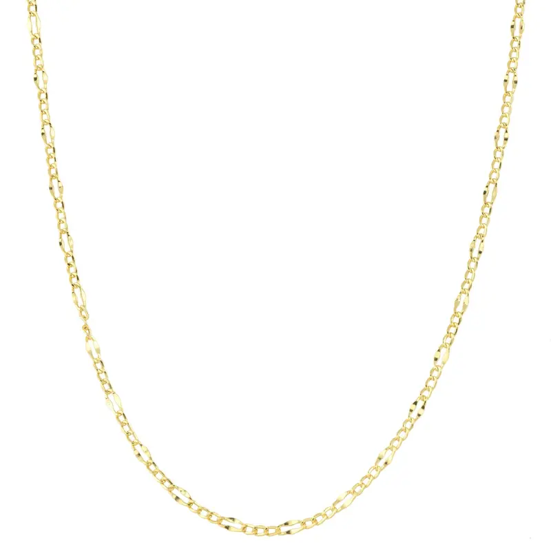 Timeless Yellow Gold Figaro Chain 1