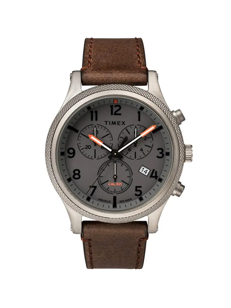 Timex Allied Lt Chronograph Tw2t32800 42Mm Leather Strap Watch 1