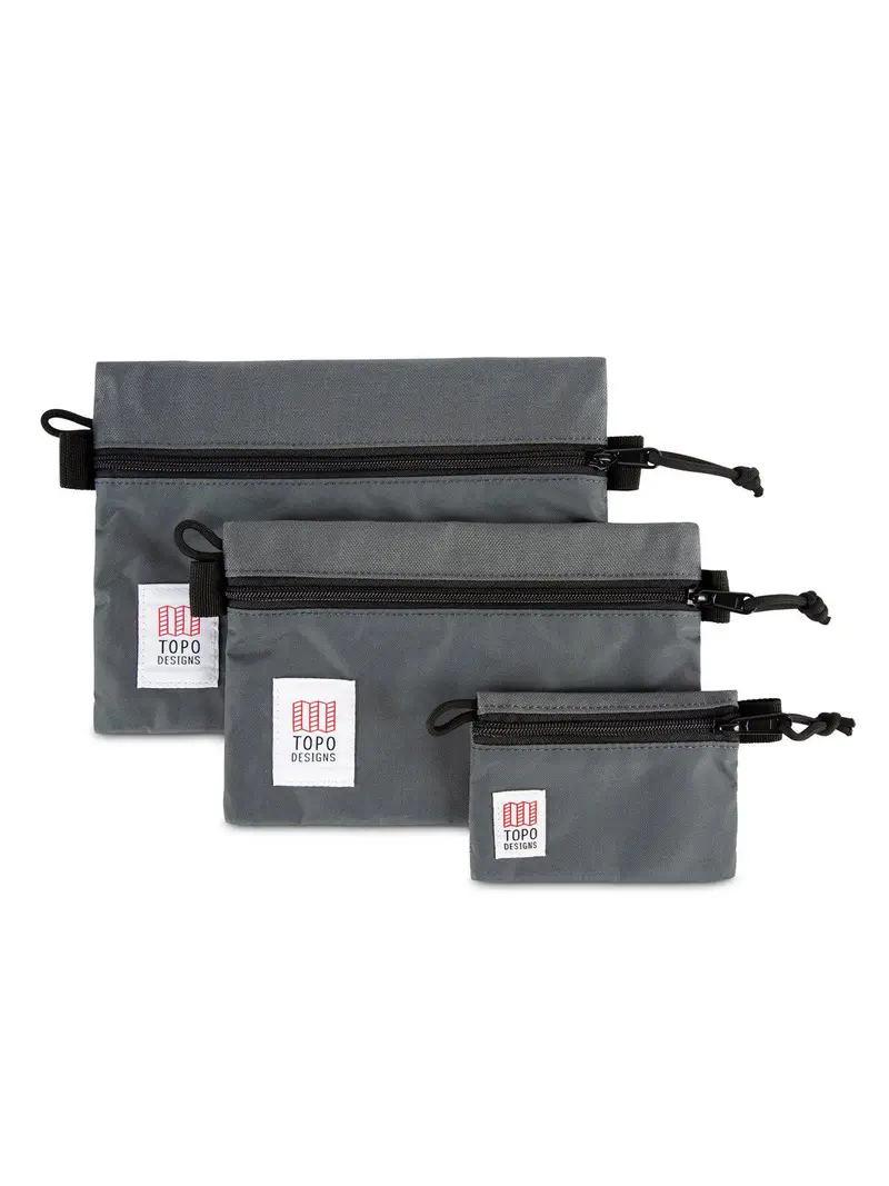 Topo Designs Accessory Bags Charcoal 1