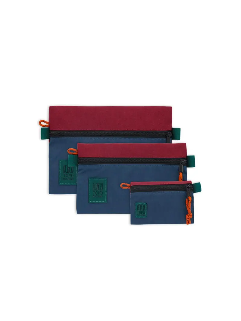 Topo Designs Accessory Bags Pond Blue Zinfandel 1