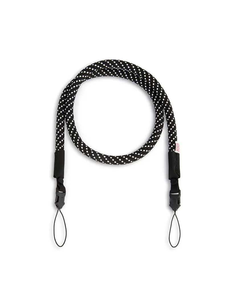 Topo Designs Camera Strap Black White 1