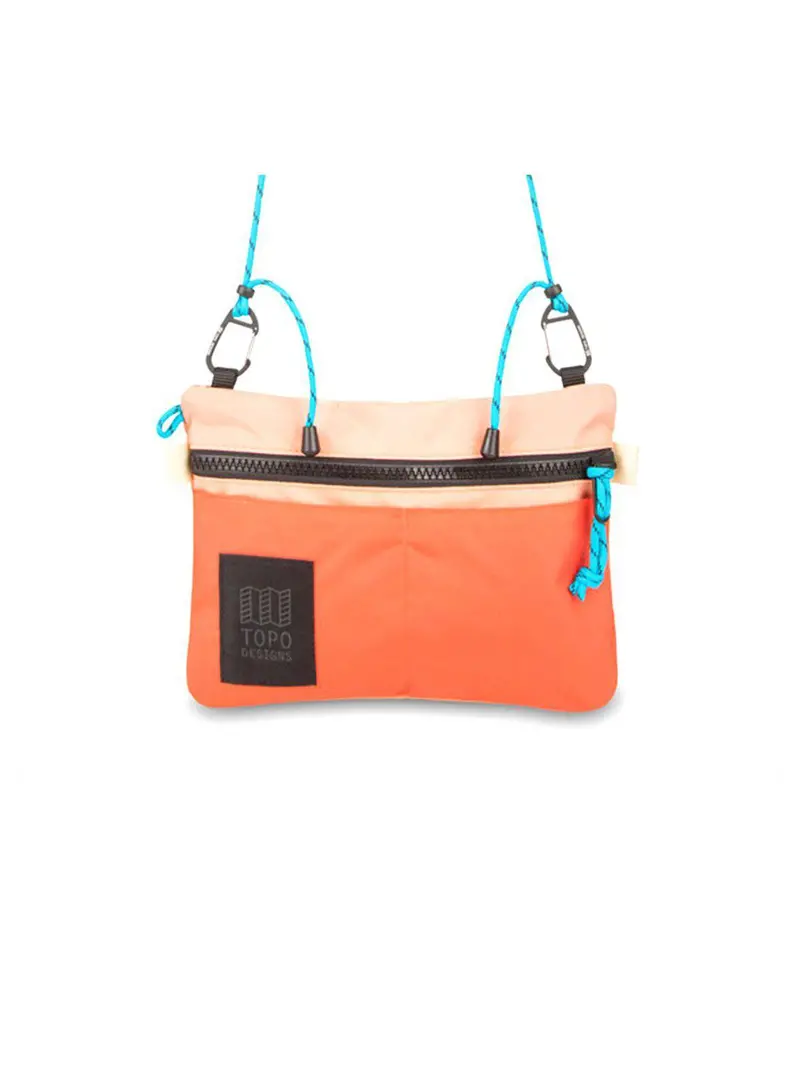 Topo Designs Carabiner Shoulder Accessory Hot Coral Peach 1