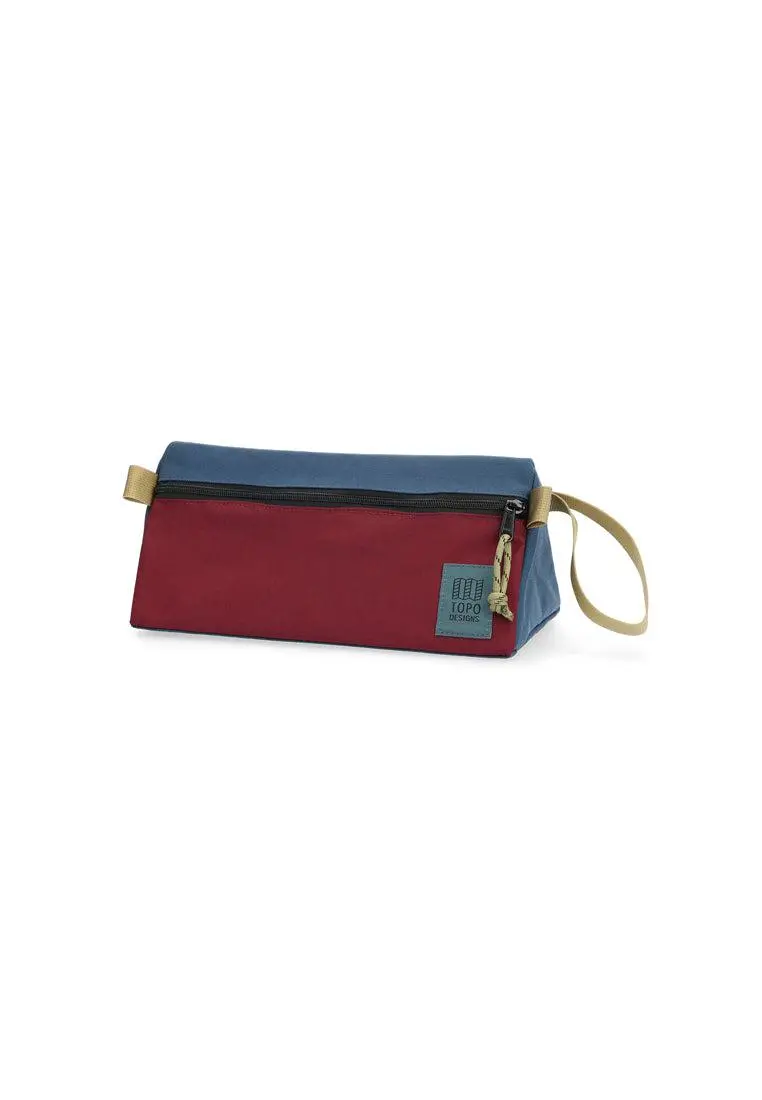 Topo Designs Dopp Kit Dark Denim Burgundy 1