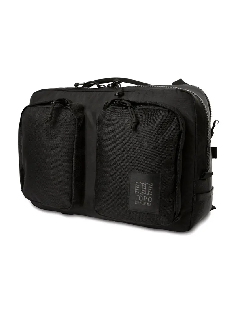 Topo Designs Global Briefcase Black Ballistic 1
