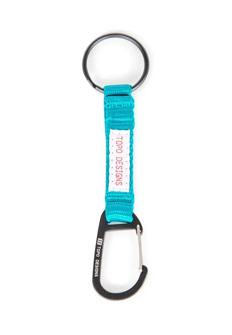 Topo Designs Key Clip Turquoise 1