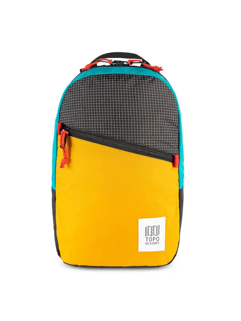 Topo Designs Light Pack Mustard Ripstop Turquoise 1