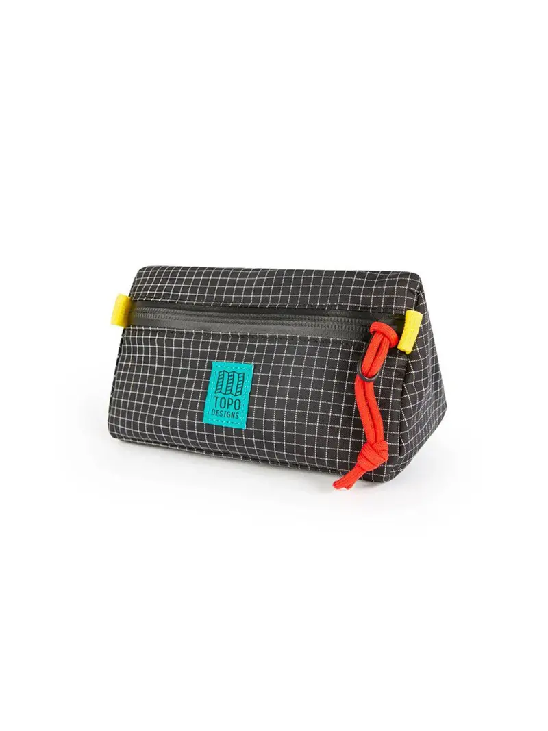 Topo Designs Mini Bike Bag Black White Ripstop 1