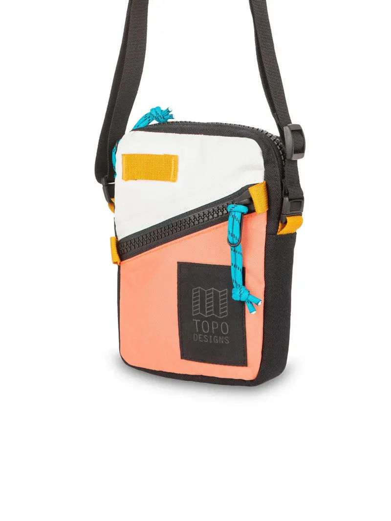 Topo Designs Mini Shoulder Bag Hot Coral Natural 1