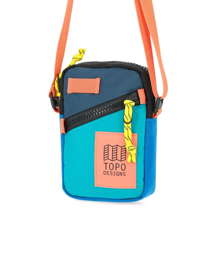 Topo Designs Mini Shoulder Bag Tile Blue Pond Blue 1
