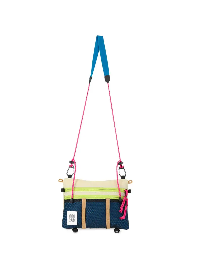Topo Designs Mountain Accessory Shoulder Bag Bone White Blue 1