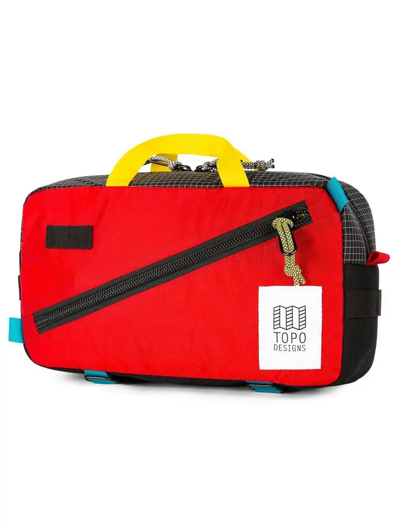 Topo Designs Quick Pack Red Black Ripstop 1