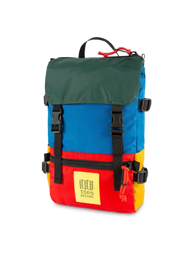 Topo Designs Rover Pack Mini Blue Red Forest 1