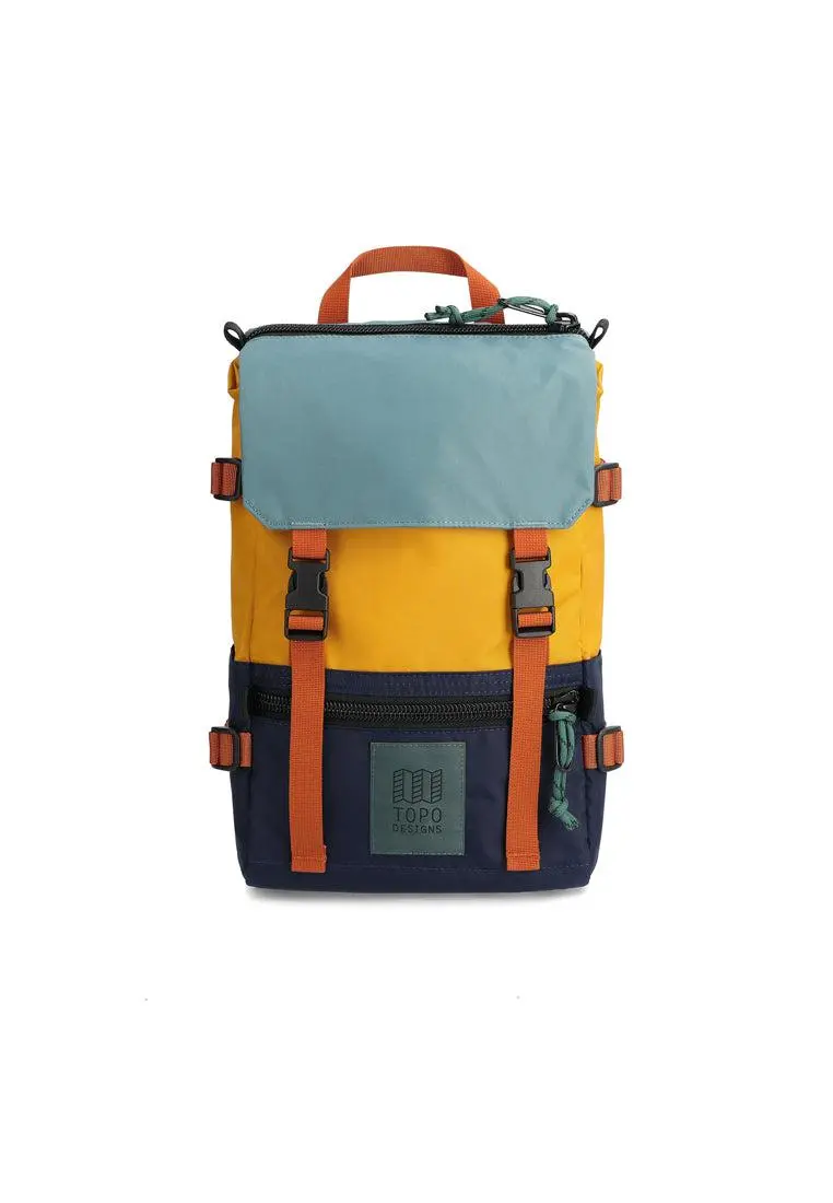 Topo Designs Rover Pack Mini Navy Mustard 1