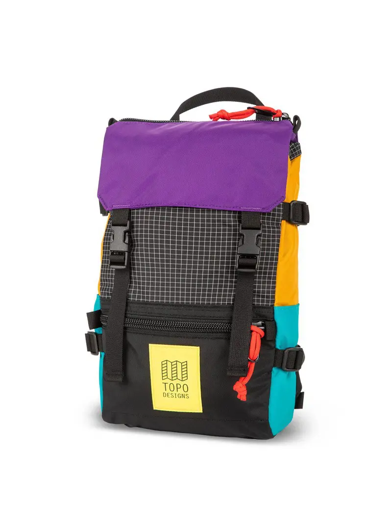 Topo Designs Rover Pack Mini Ripstop Black Purple 1