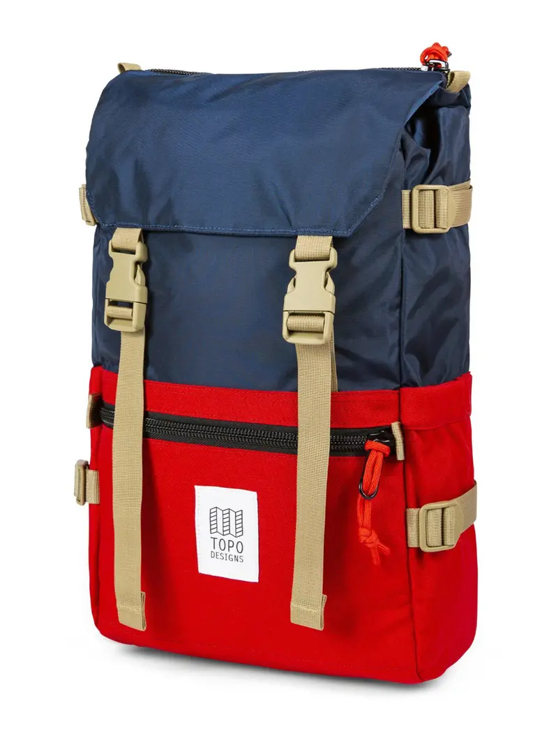 Topo Designs Rover Pack Navy Red 1