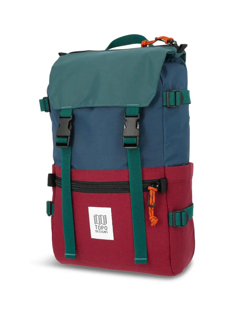 Topo Designs Rover Pack Zinfandel Botanic Green 1