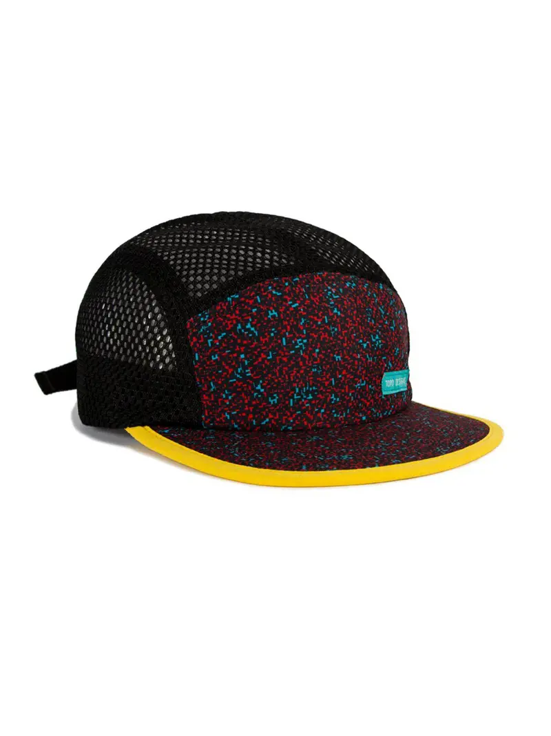 Topo Designs Sport Hat Black Red 1