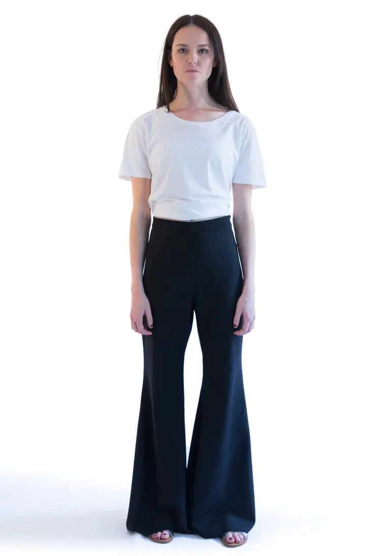 Trend Patterns Tpc10 Wide Leg Flare Trousers 1