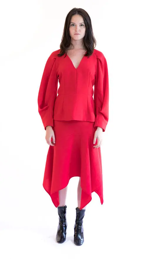 Trend Patterns Tpc17 Drape Hem Skirt 1