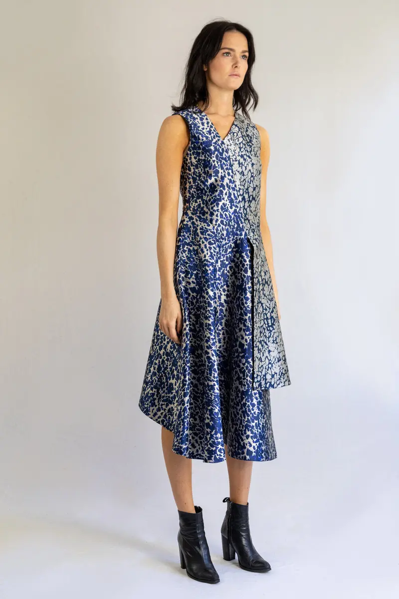 Trend Patterns Tpc2 Asymmetric Hem Dress - Printed Copy Shop (+£7.00) 1